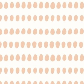 Eggs / peach beige / two-directional floral tulip pattern for your next spring DIY | Happy Easter Collection