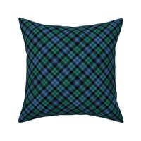 Black Watch diagonal tartan, 4" ancient colors