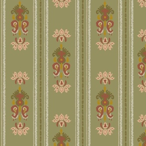 Ikat in pastel green small