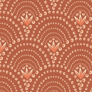 Ogee points - Folk Vibes 2024 - Brown background