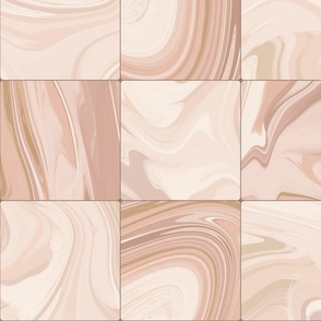 Warm Minimalism - Marble Checkerboard Tile