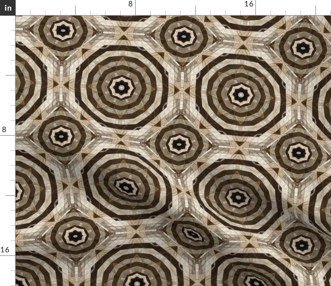 brushstroke octagon mosaic  tile 