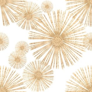 Medium Gold Firework Flowers / Suns 