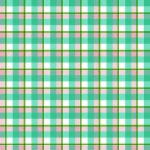 Apple Green Plaid Checks