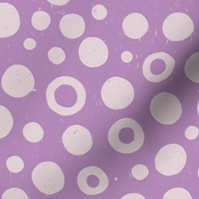 BIG Purple Pastiche: An Abstract Symphony of Lavender Polka Dots and Orchid Circles 0008 2X geometric white artistic white smoke project cyclamen modern mauve circle lilac dot polka dot background design pastel color hue backdrop seamless decorative round