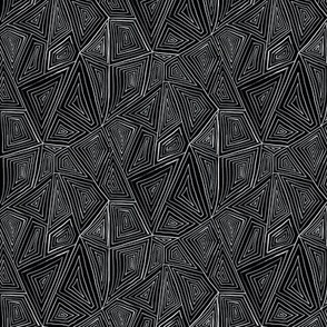 handdrawn polygons - white on black small scale