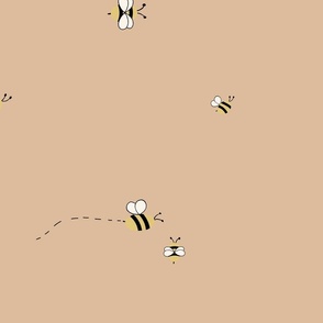 Bees - terracota