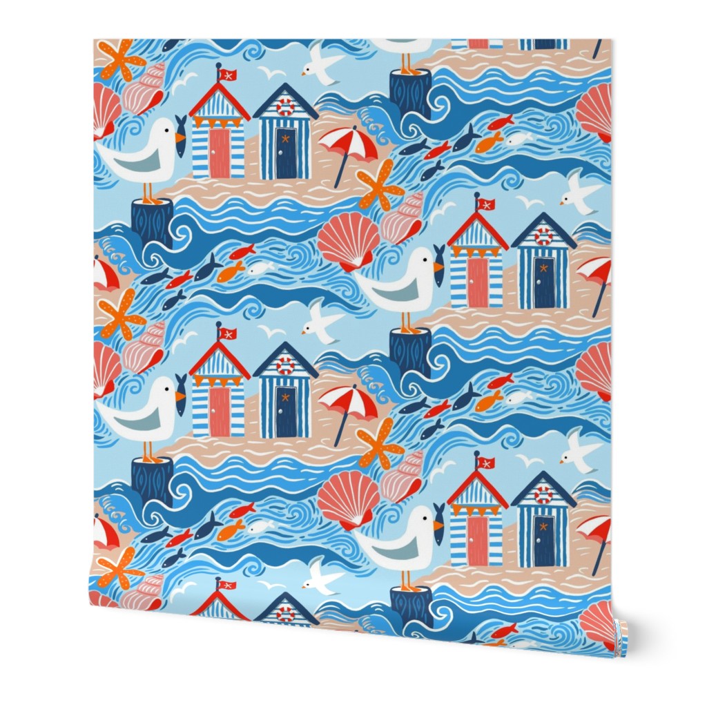 Beach hut beach days medium scale