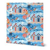 Beach hut beach days medium scale