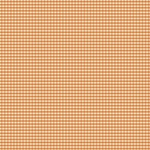1/16 inch Micro (xxxs) Cinnamon golden orange brown gingham check - earthy warm cottagecore grandpacore country plaid - perfect for wallpaper bedding tablecloth halloween