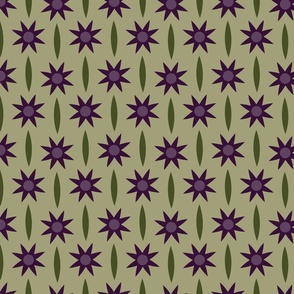 Purple Flowers and Green Leaves (Medium Scale)