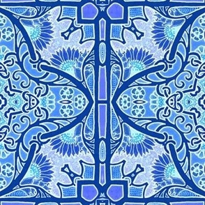 Mandala Tile Blues
