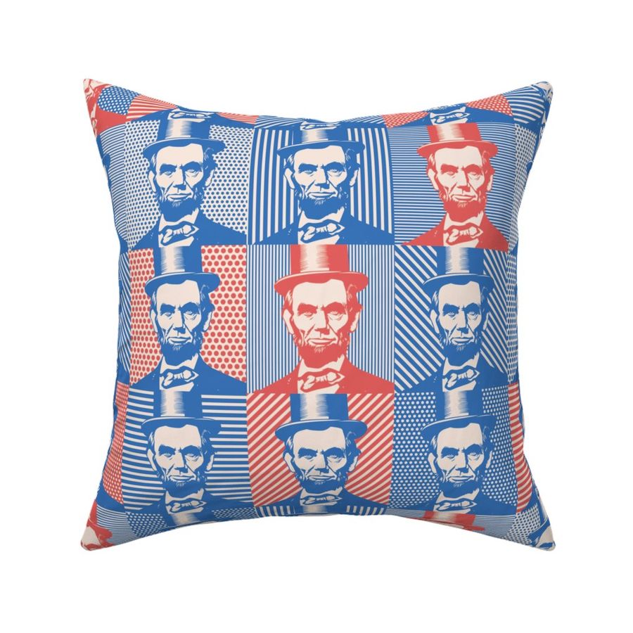 Pop Art Presidents: Abraham Lincoln in Red, White and Blue