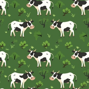 Countryside Charm Cow Print