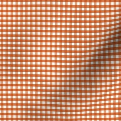 1/6 inch Extra small Mahogany reddish brown gingham check - rust red earthy warm cottagecore grandpacore country plaid - perfect for wallpaper bedding tablecloth boy nursery baby boy