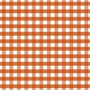 3/4 inch Medium Mahogany reddish brown gingham check - rust red earthy warm cottagecore grandpacore country plaid - perfect for wallpaper bedding tablecloth boy nursery baby boy