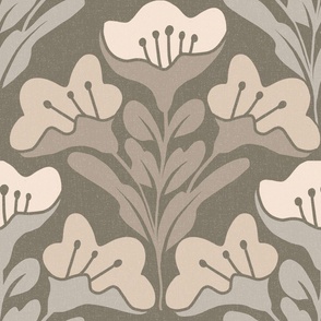 Taupe florals boho