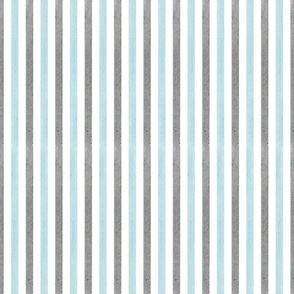 Watercolour blue & gray stripe