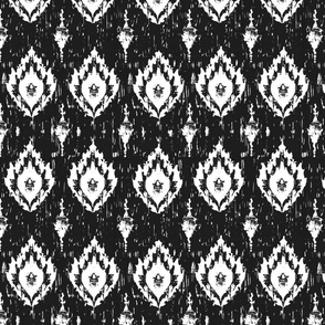 Monochrome Mystique: Abstract Ink Damask"