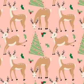 WHIMSICAL WOODLAND CHRISTMAS DEER 