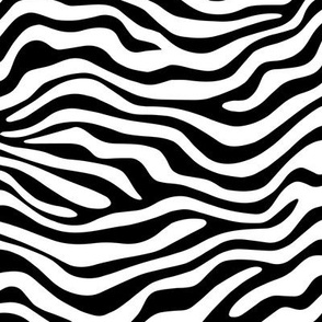 Zebra Black And White, Large Scale