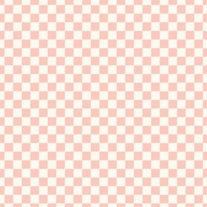 Micro Pink and Cream Checkers