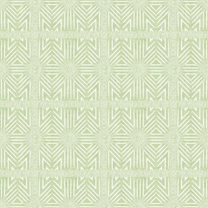 Wicker Pattern in Velvety Lime Green and White  SMALL  