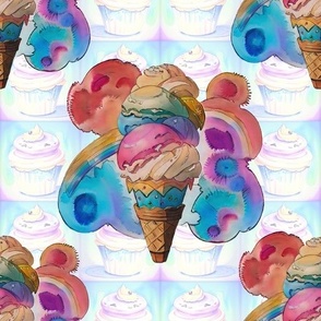 Cupcake ice