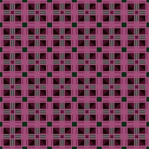 (XXXL) Cranberry Pink Abstract Geometric Design