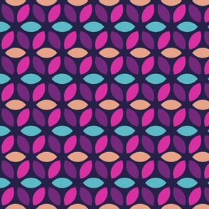 Modern Geometric Petals - Vibrant Colors