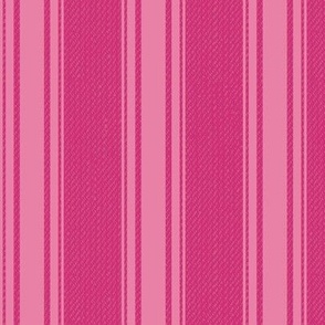 Ticking Stripe (Medium) - Pantone Aurora Pink on Pink Yarrow  (TBS211)