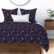 Jacobean Maximalist Floral - Aubergine Purple