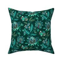 Jacobean Floral - Green