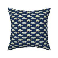 Baby turtles on blue backgrounds - baby boy nursery small