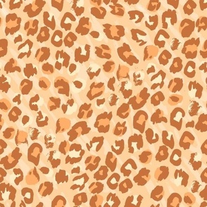 Into the Wild Leopard Print Orange Brown by Jac Slade