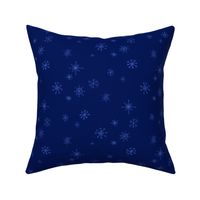 Snowflakes - dark blue