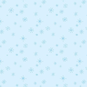 Snowflakes - light blue