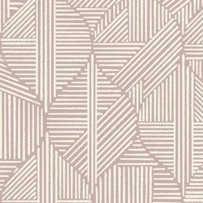 (L) Geometric, Lines, Neutral Line Drops / Taupe Version / Large Scale or Wallpaper
