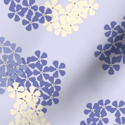 Blue Ivory Flowers