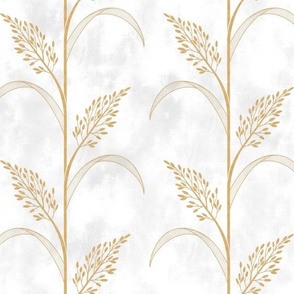 S // Modern Wild Grass trail in gold and white