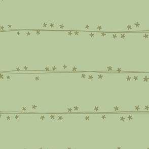 Simple Starry Doodle Lines [green] large