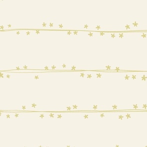 Simple Starry Doodle Lines [cream] large