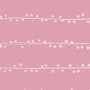 Simple Starry Doodle Lines [pink] large