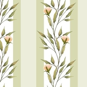 Vertical seamless floral pattern Small Scale