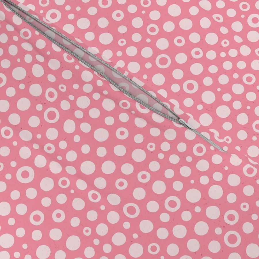 SMALL Pink Dots 0008 E geometric salmon pink abstract salmon texture dot