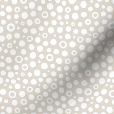 SMALL White Dots 0008 A abstract platinum dot