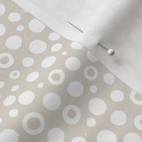SMALL White Dots 0008 A abstract platinum dot