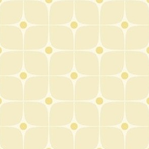 Minimalist Retro Tile Design ✦  yellow stardots