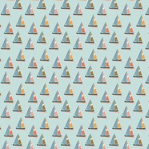 Sailboats on  the sea (Small)