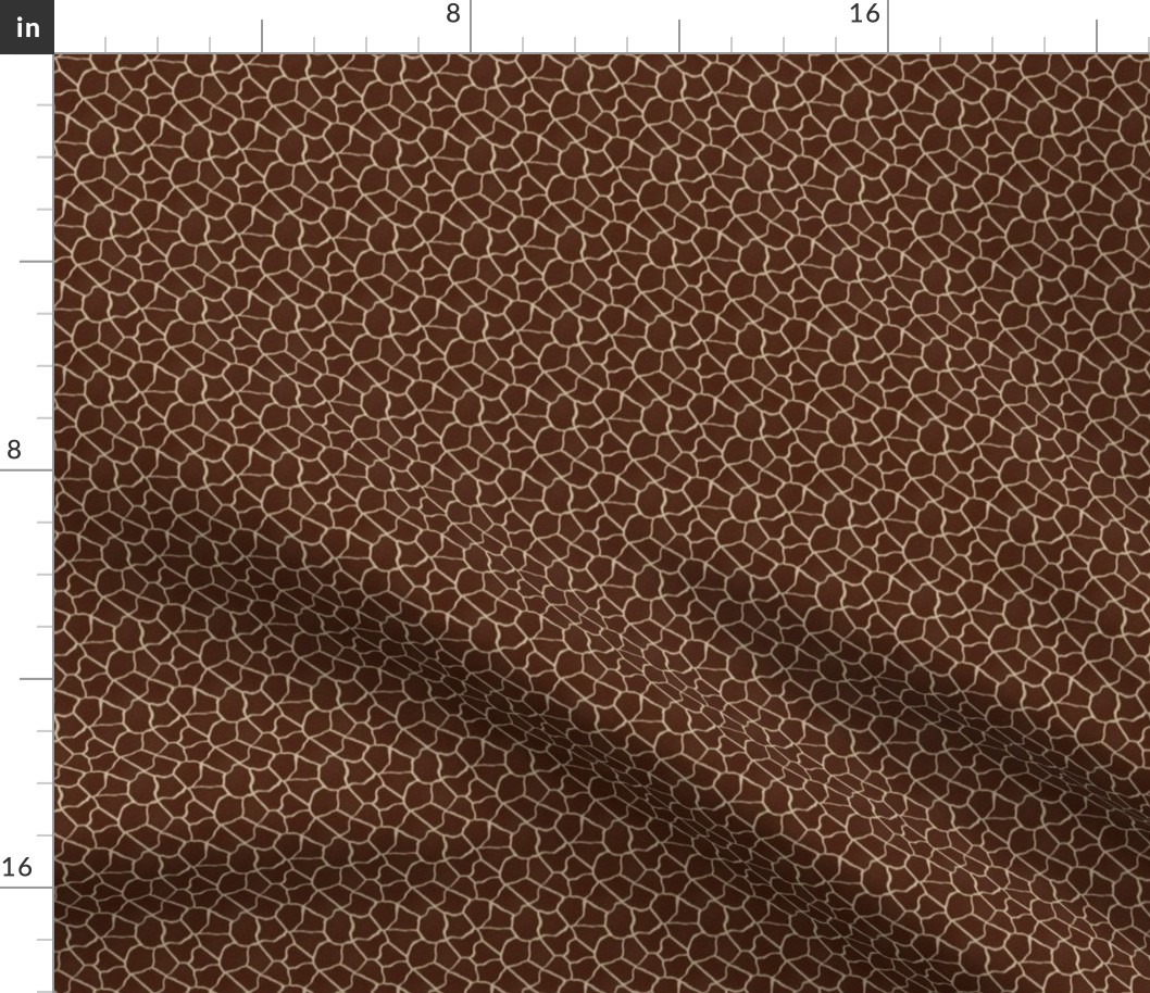(small scale) Realistic Giraffe Spot Animal Print